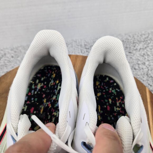 Nike Womens 8.5 Air Winflo 9 Confetti White Pink Black Gym Road Running Shoe - Picture 11 of 12